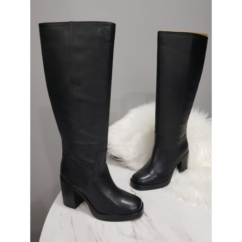 NEW NO BOX SIZE 8 Vince Camuto Gibi Tall Knee‎ High Block Heel Platform Boots